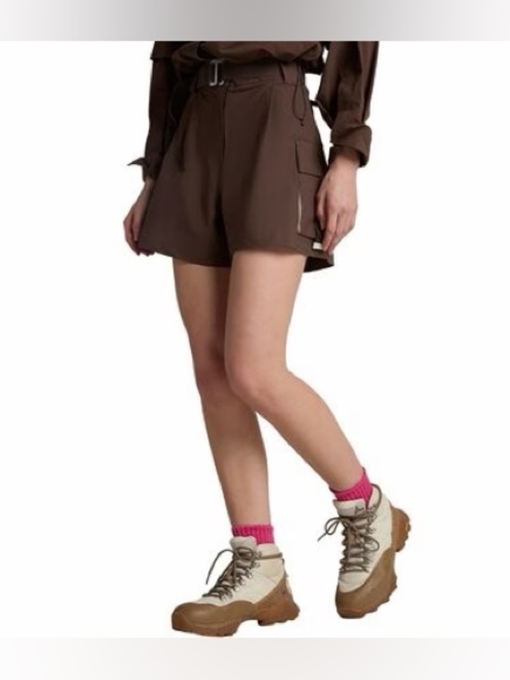 Seniq Trailmix Cargo Shorts Women’s Size Large Brown